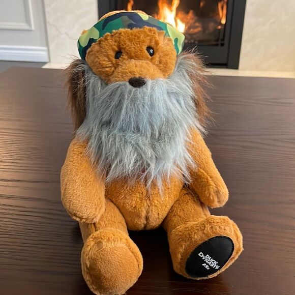 Duck Dynasty Phil Robertson 9" Teddy Bear Plush Stuffed Animal Beard Headband TV - Picture 1 of 9
